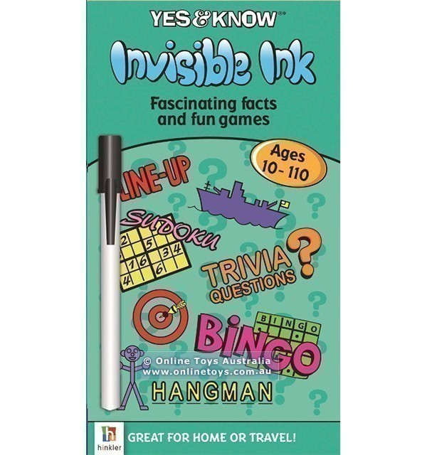 Yes and Know - Invisible Ink Book with Facts and Games - Ages 10-110