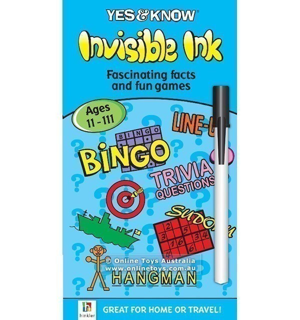 Yes and Know - Invisible Ink Book with Facts and Games - Ages 11-111