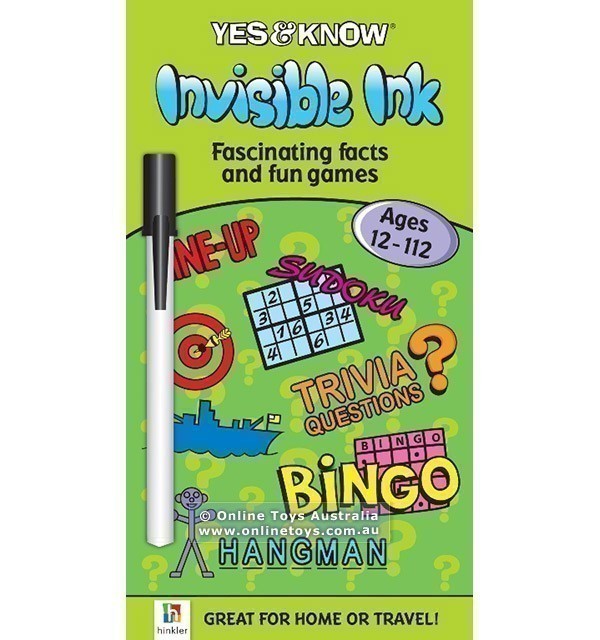 Yes and Know - Invisible Ink Book with Facts and Games - Ages 12-112