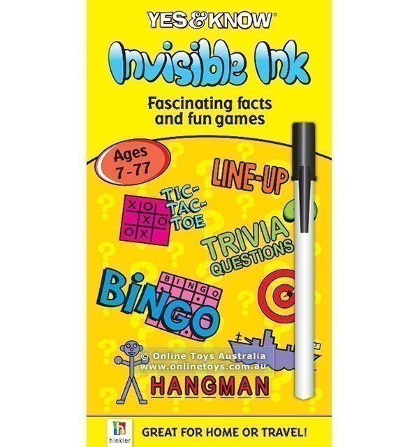 Yes and Know - Invisible Ink Book with Facts and Games - Ages 7-77