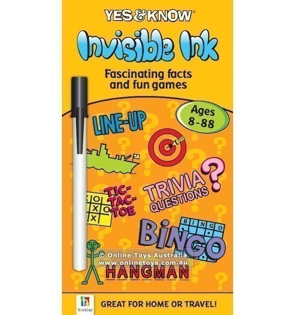 Yes and Know - Invisible Ink Book with Facts and Games - Ages 8-88
