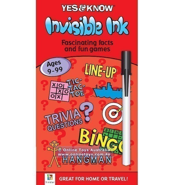 Yes and Know - Invisible Ink Book with Facts and Games - Ages 9-99