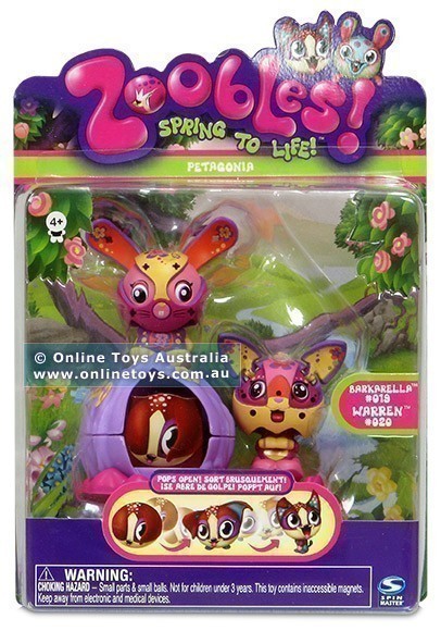 Zoobles - Petagonia Double Pack - Figures 019 and 020