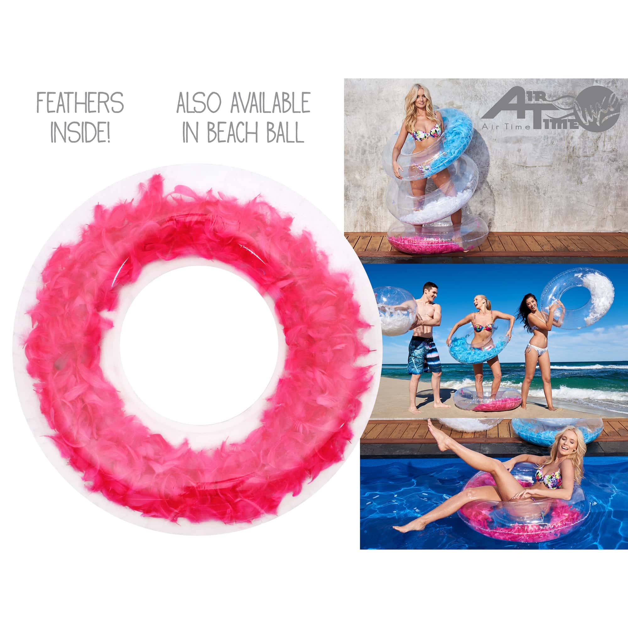 Air Time Luxe - Feather Swim Ring Assortment