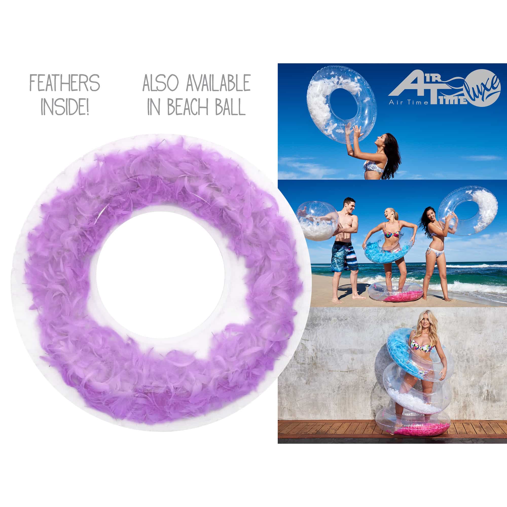 Air Time Luxe - Feather Swim Ring Assortment