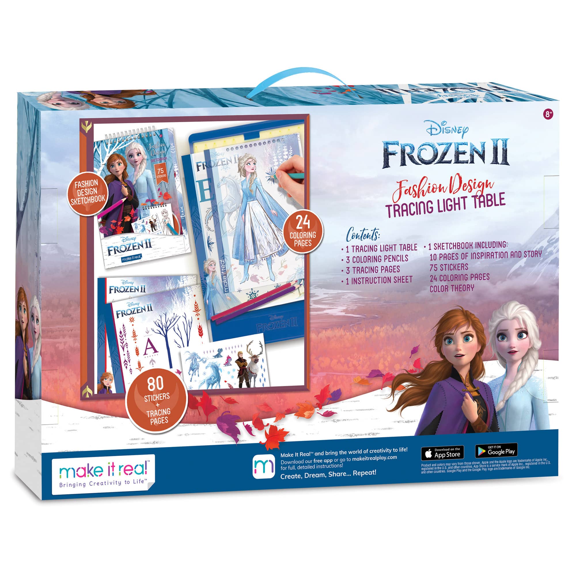 Make It Real - Disney Frozen 2 Fashion Design Tracing Light Table