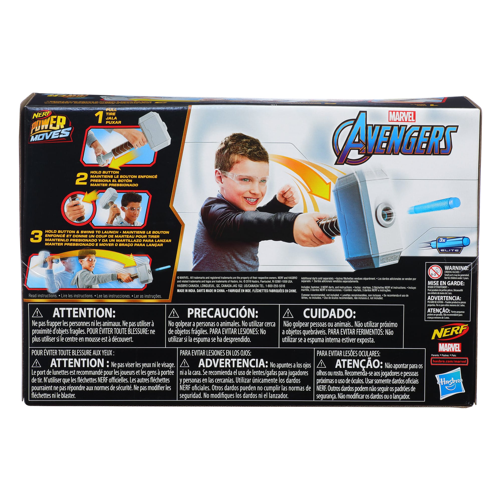 Nerf - Power Moves - Marvel Avengers Thor Hammer Strike