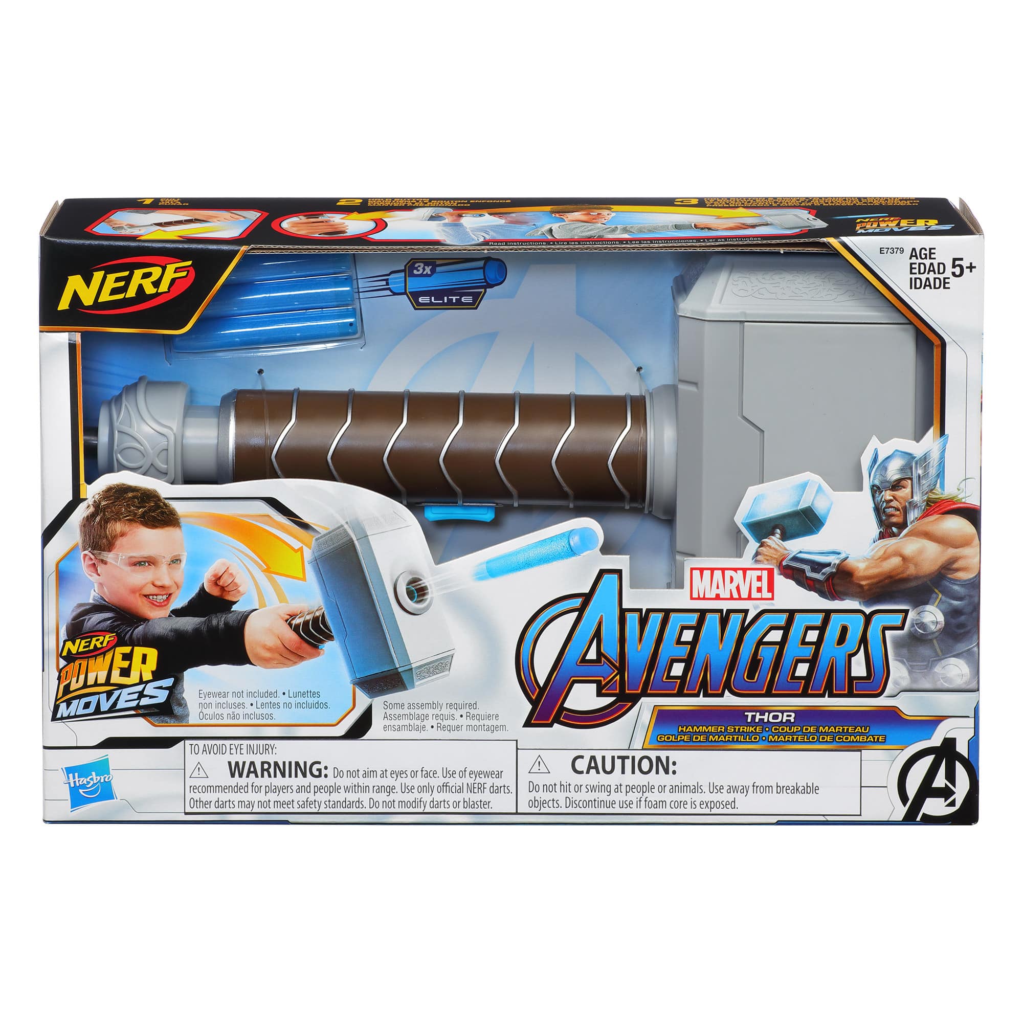 Nerf - Power Moves - Marvel Avengers Thor Hammer Strike