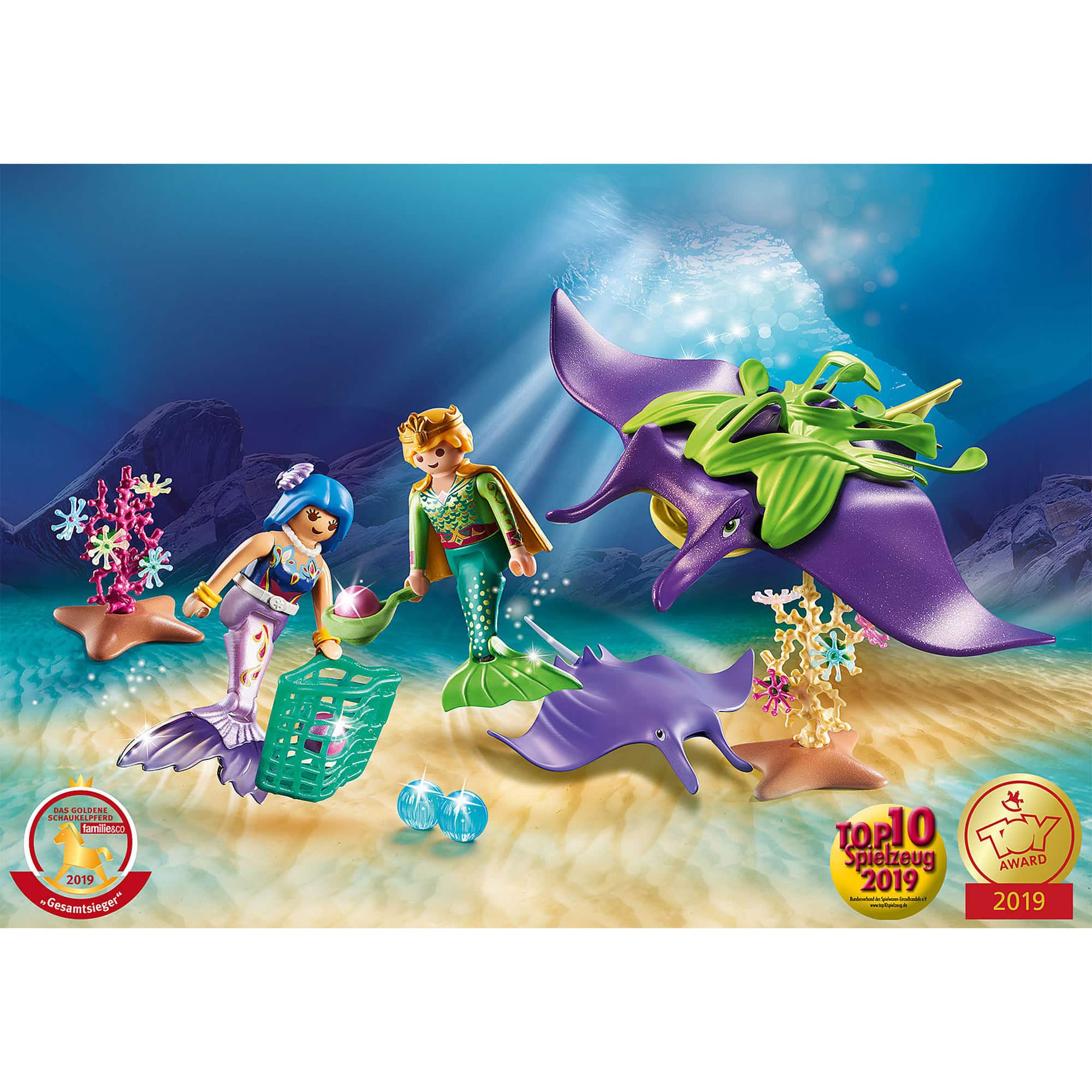 Playmobil - Magic - Pearl Collectors with Manta Ray 70099
