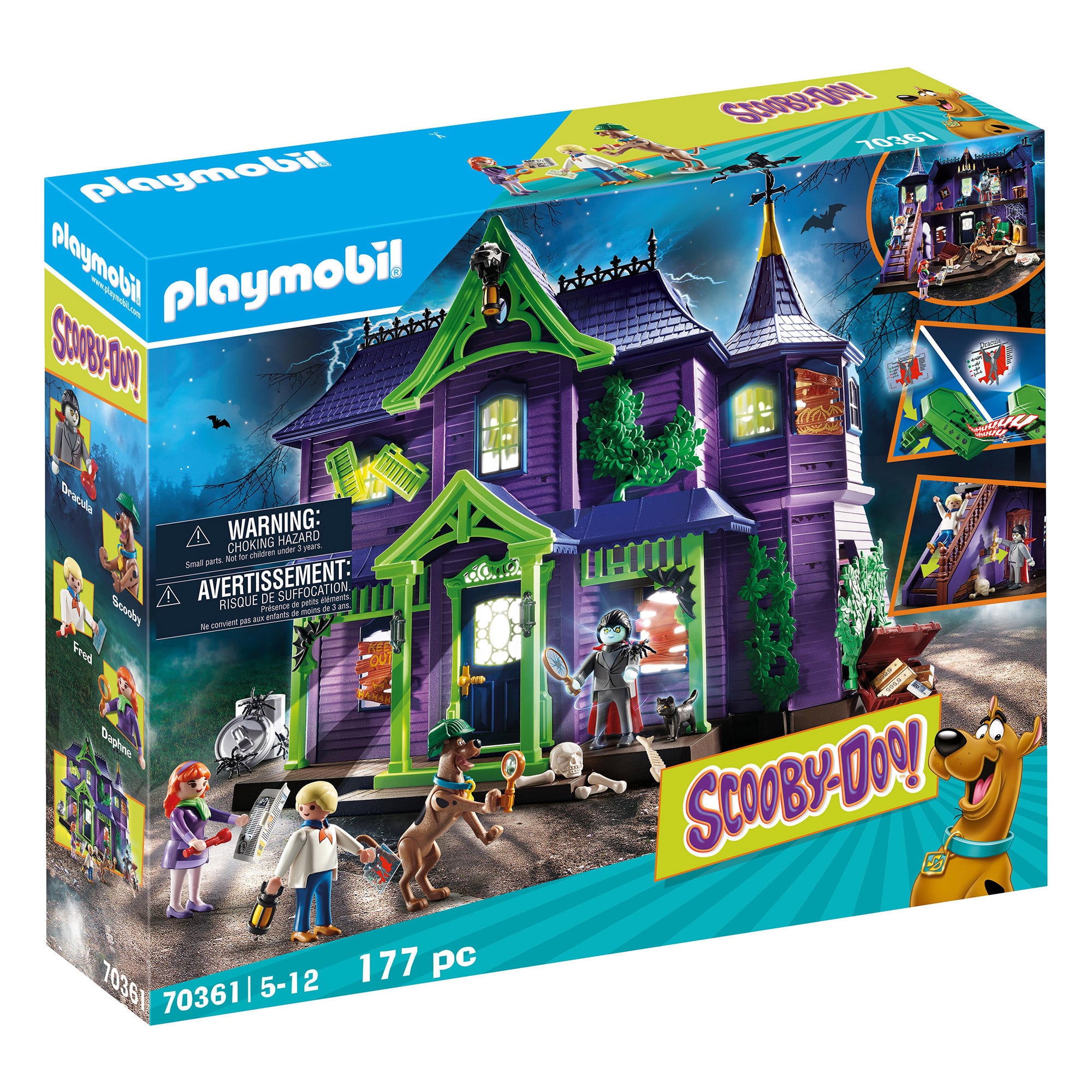 Playmobil - Scooby Doo! - Adventure in the Mystery Mansion 70361