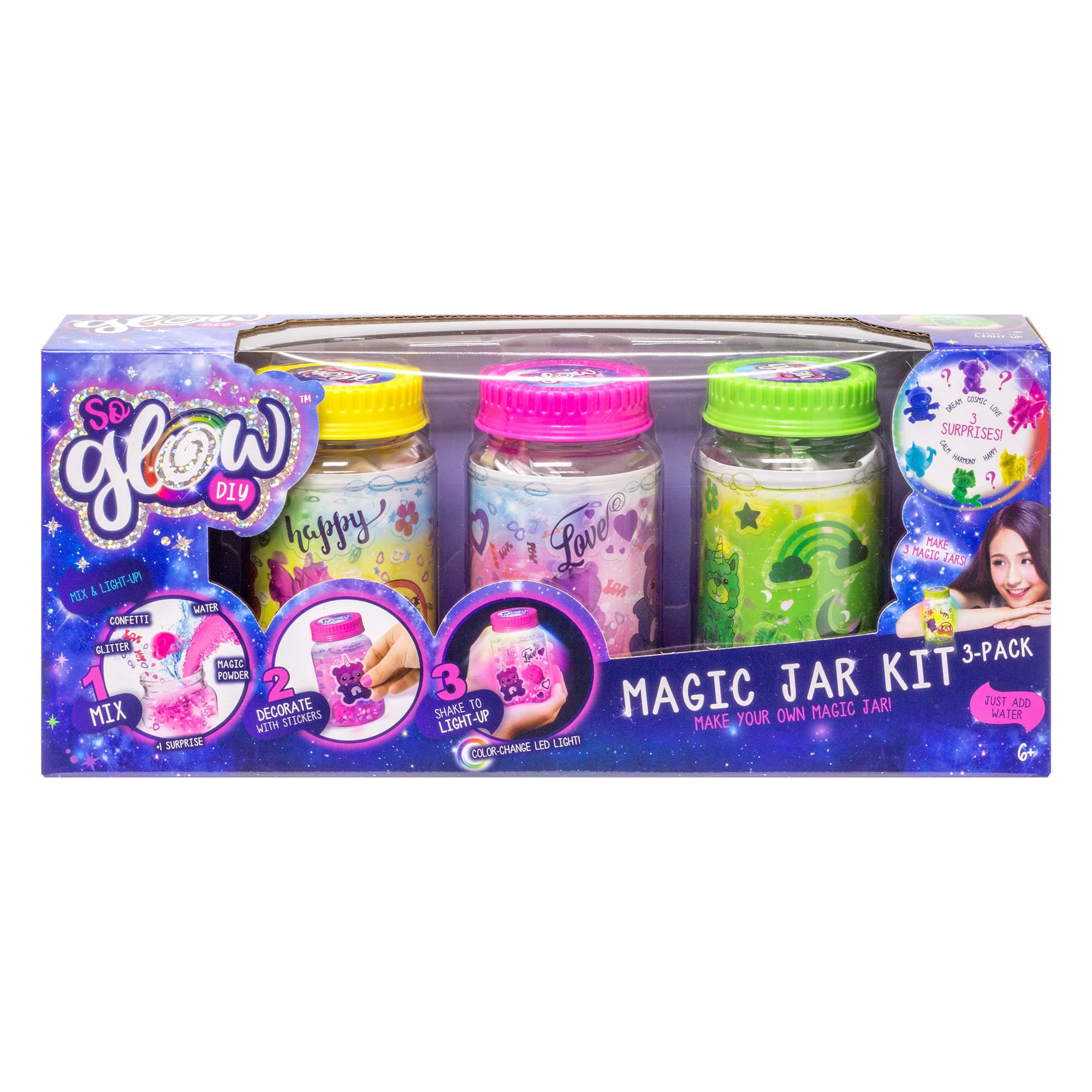 So Glow DIY Magic Jar Kit - 3-Pack