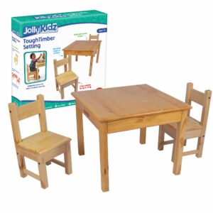 Jolly Kidz Table And Chairs - Brightway Setting - Wood