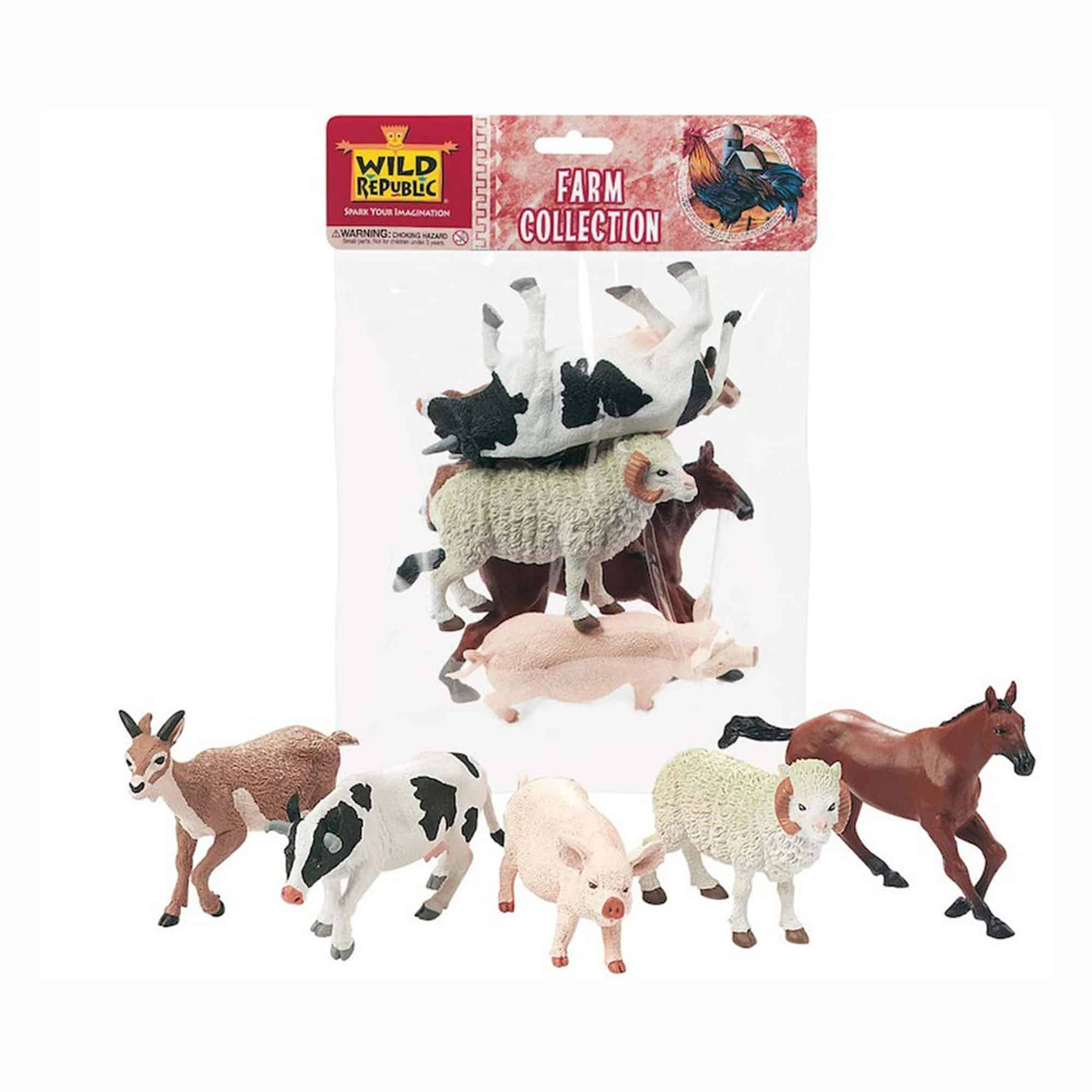 Wild Republic - Large Plastic Farm Animals Collection - Online Toys  Australia