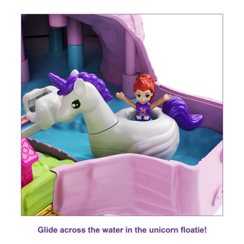 Polly Pocket - Unicorn Party Playset - Rainbow Surprise