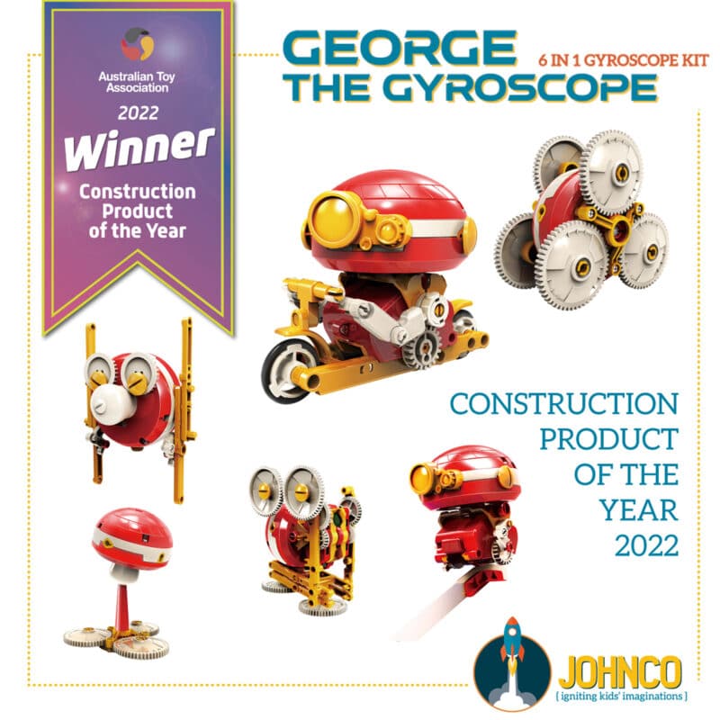 Johnco - George The 6 in 1 Gyroscope Kit - STEM