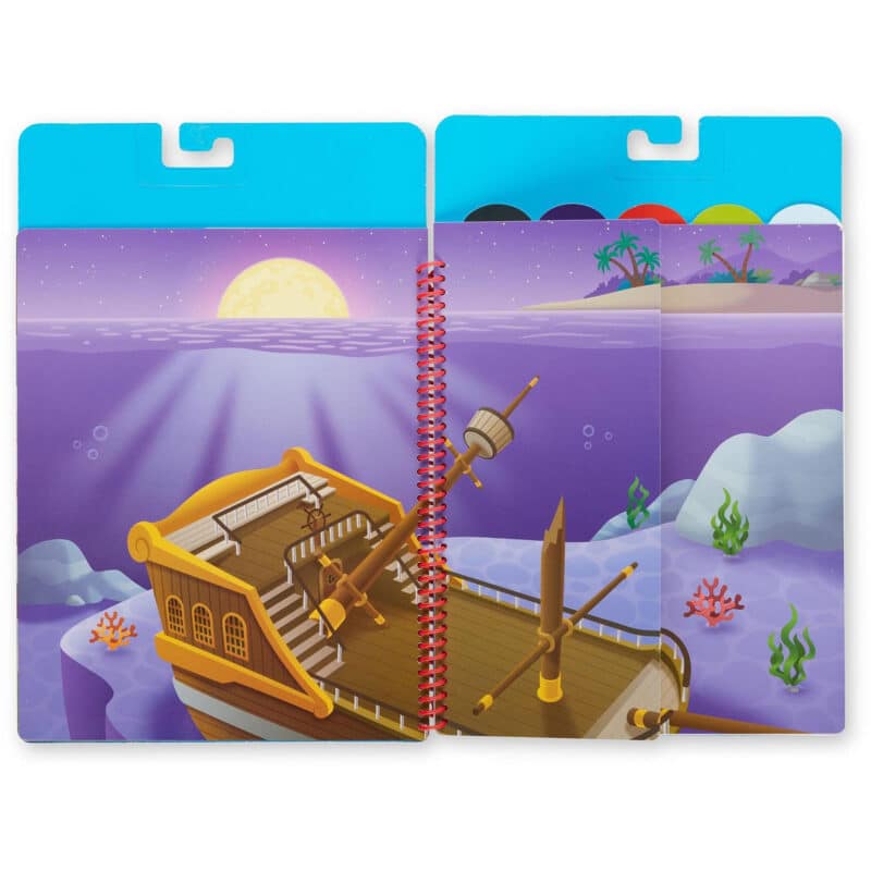 Melissa and Doug - Restickable Stickers Flip Flap Pad - Classic Missions