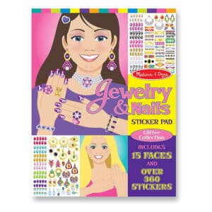 Melissa and Doug - Sticker Pad - Jewelry and Nails Glitter Collection