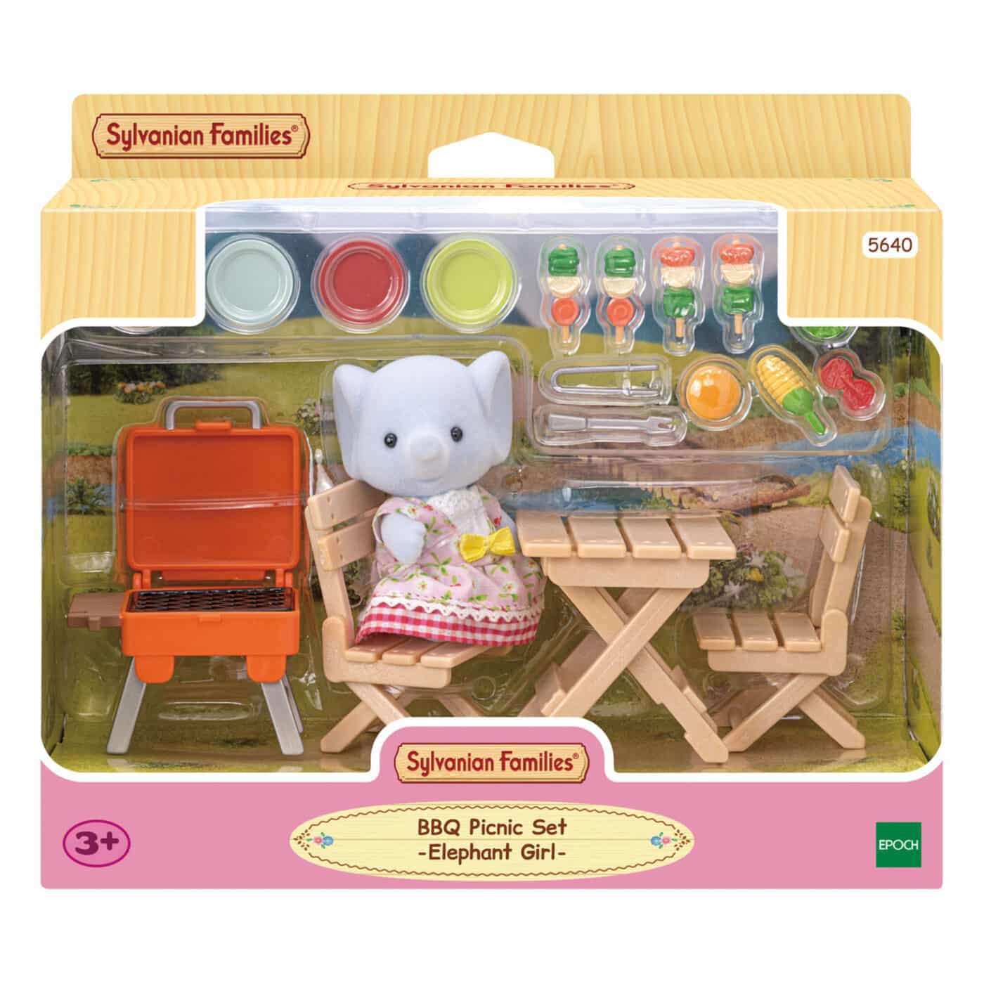 Sylvanian Families - BBQ Picnic Set - Elephant Girl 5640