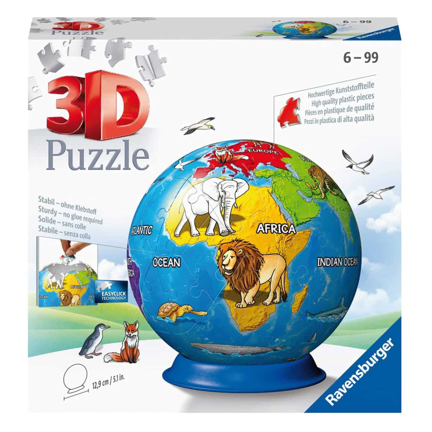 Ravensburger Puzzleball - Children's Globe 72pc Jigsaw Puzzle