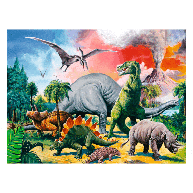 Ravensburger Among the Dinosaurs Puzzle 100 pieces