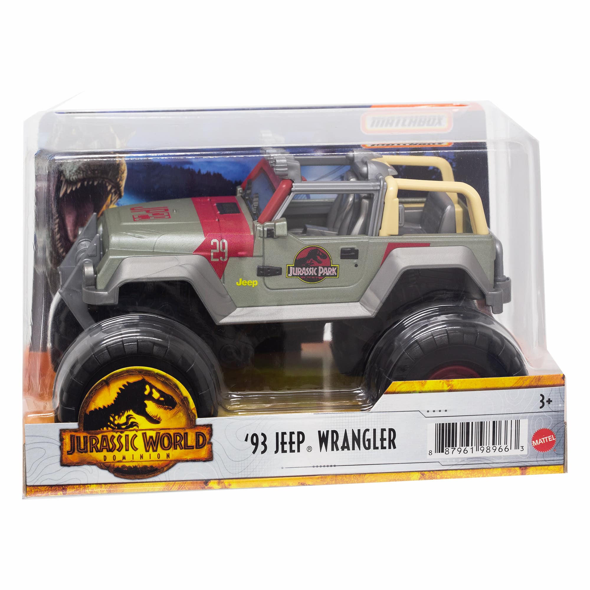 Matchbox - Jurassic World 1:24 Scale 93 Jeep Wrangler Trucks - Online Toys  Australia