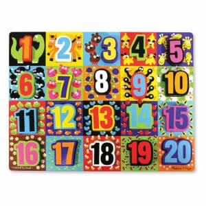 Melissa and Doug - Jumbo Numbers Chunky Puzzle - 20 Pieces