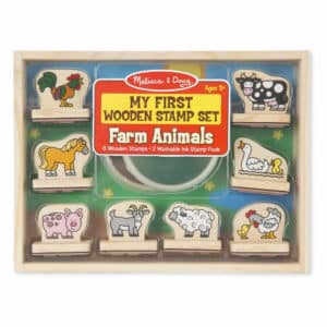 Melissa and Doug - My First Wooden Stamp Set - Farm Animals