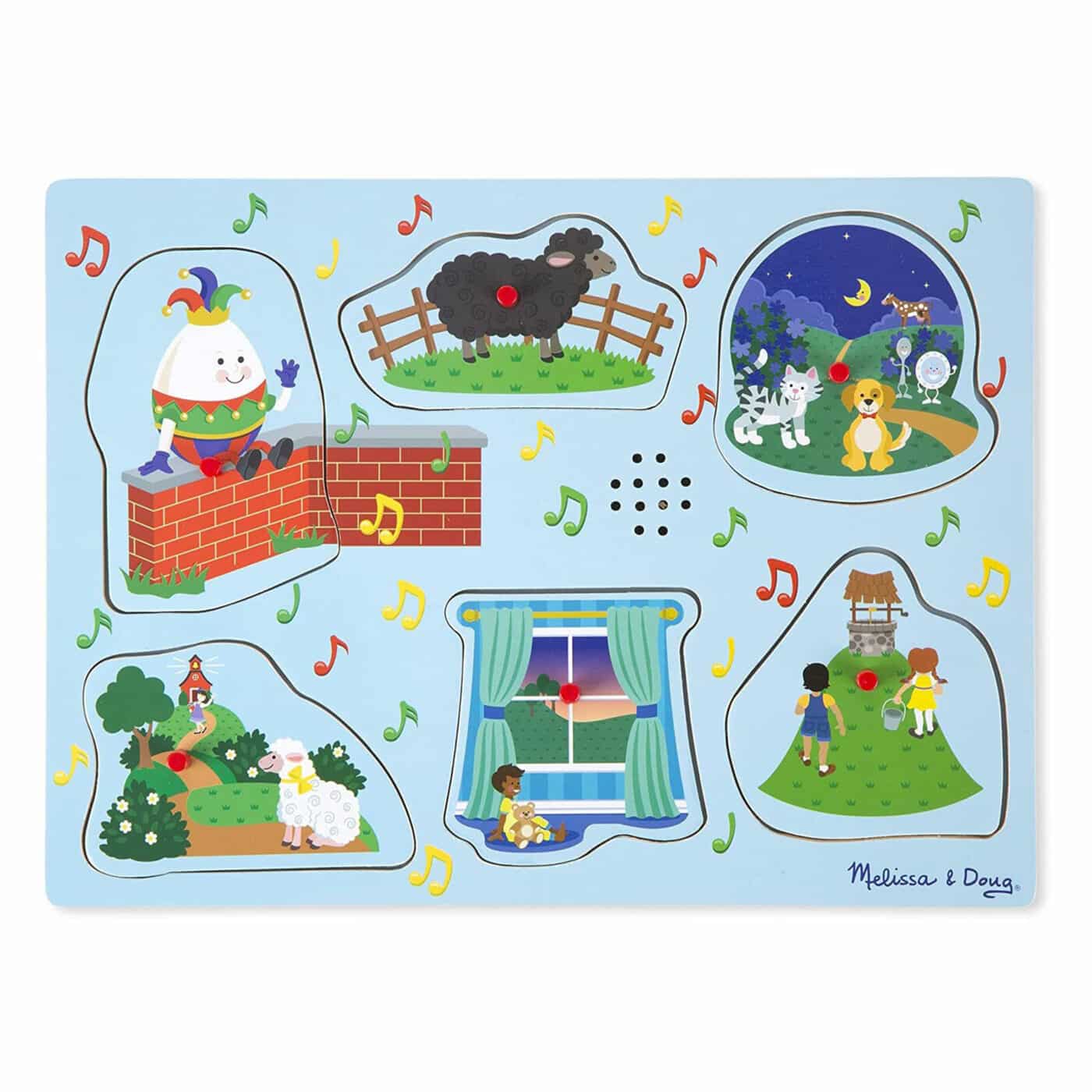 Melissa and Doug - See & Hear Sound Puzzle - Nursery Rhymes