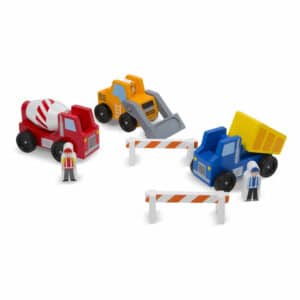 Melissa and Doug - Wooden Construction Vehicle Set