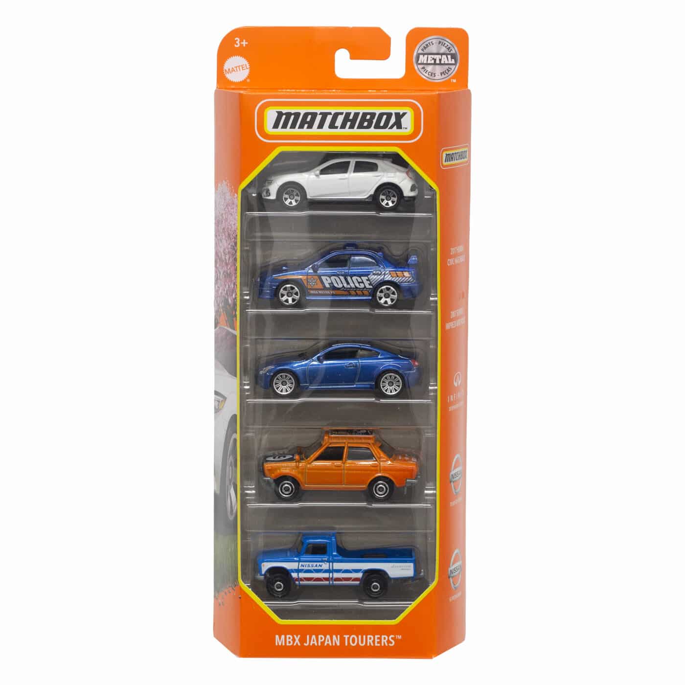 Matchbox 5-Pack Vehicles-MBX Japan Tourers