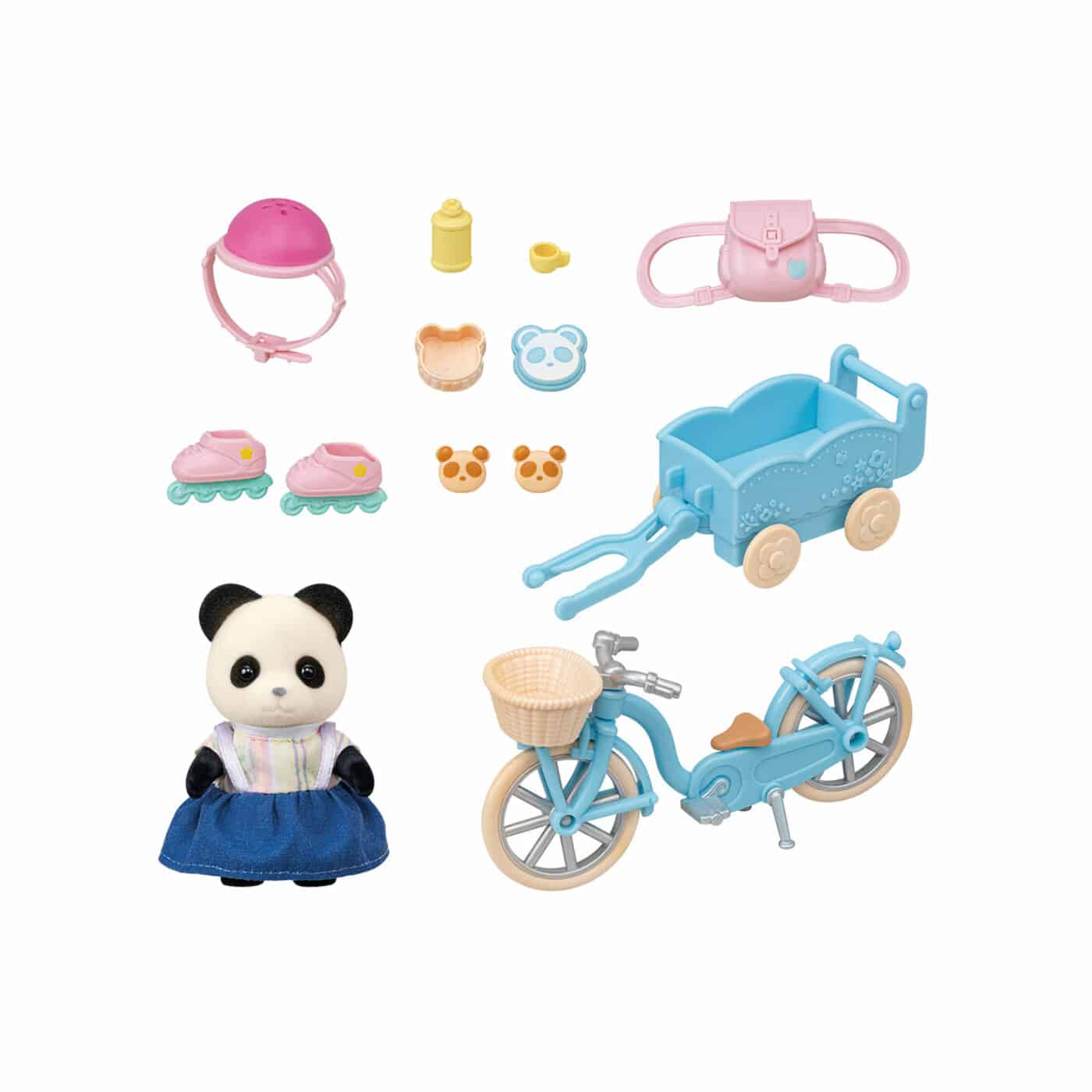 Sylvanian Families Cycle & Skate Set - Panda Girl