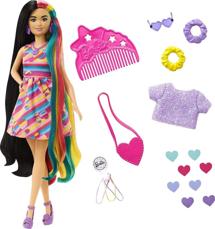 Barbie Totally Hair Heart-Themed Doll