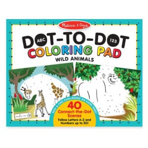 Melissa & Doug ABC Dot-To-Dot Colouring Pad - Wild Animals