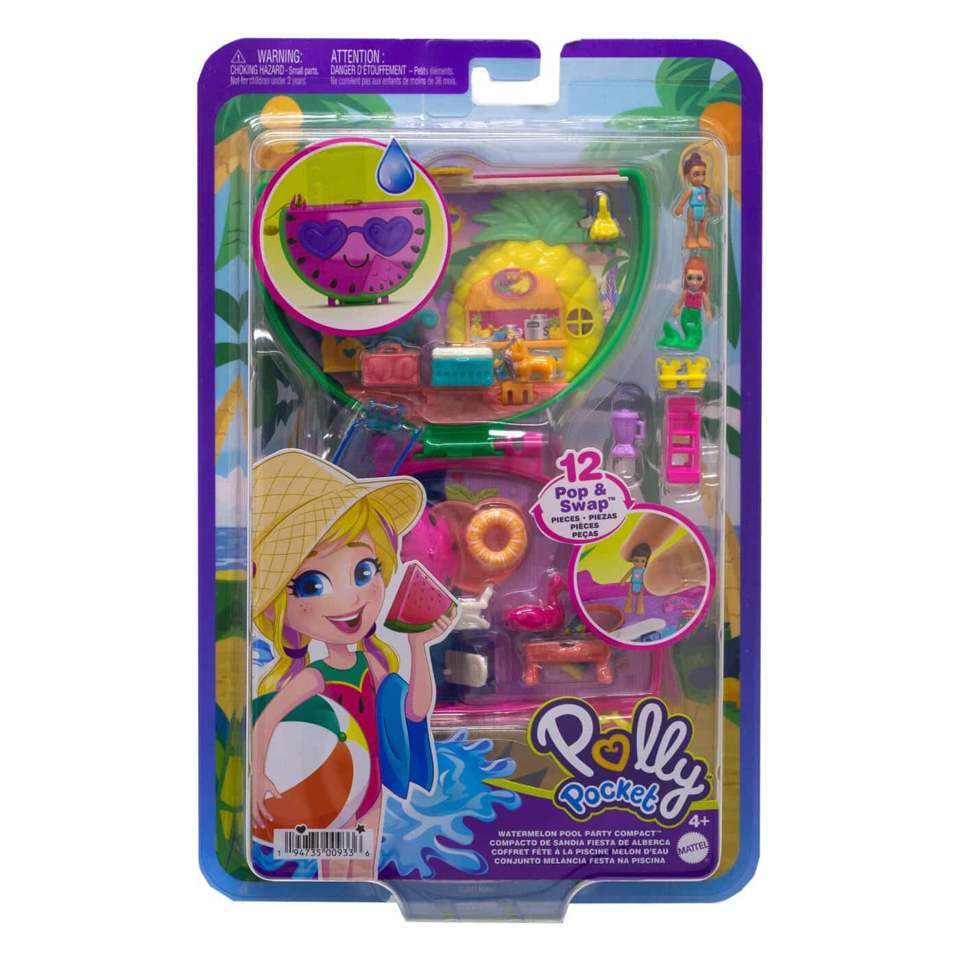 Polly Pocket Watermelon Pool Compact Playset