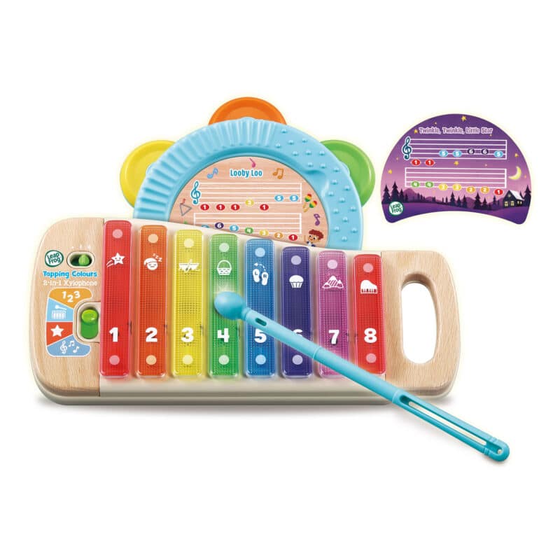 LeapFrog Wooden Tapping Colours 2-in-1 Xylophone