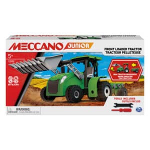 Meccano Junior Front Loader Tractor with Moving Parts