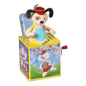 Schylling Polka Puppy Musical Jack In The Box