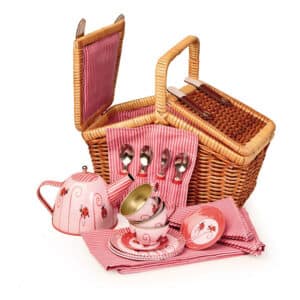 Egmont Tin Tea Set In A Basket - Ladybug