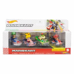 Hot Wheels - Mario kart 4 Pack Vehicles