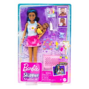 Barbie - Skipper Babysitters Crib Playset - Pink Skirt
