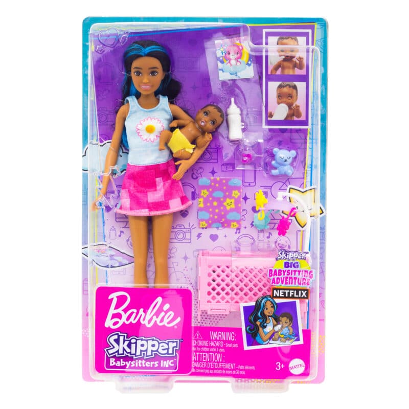Barbie - Skipper Babysitters Crib Playset - Pink Skirt