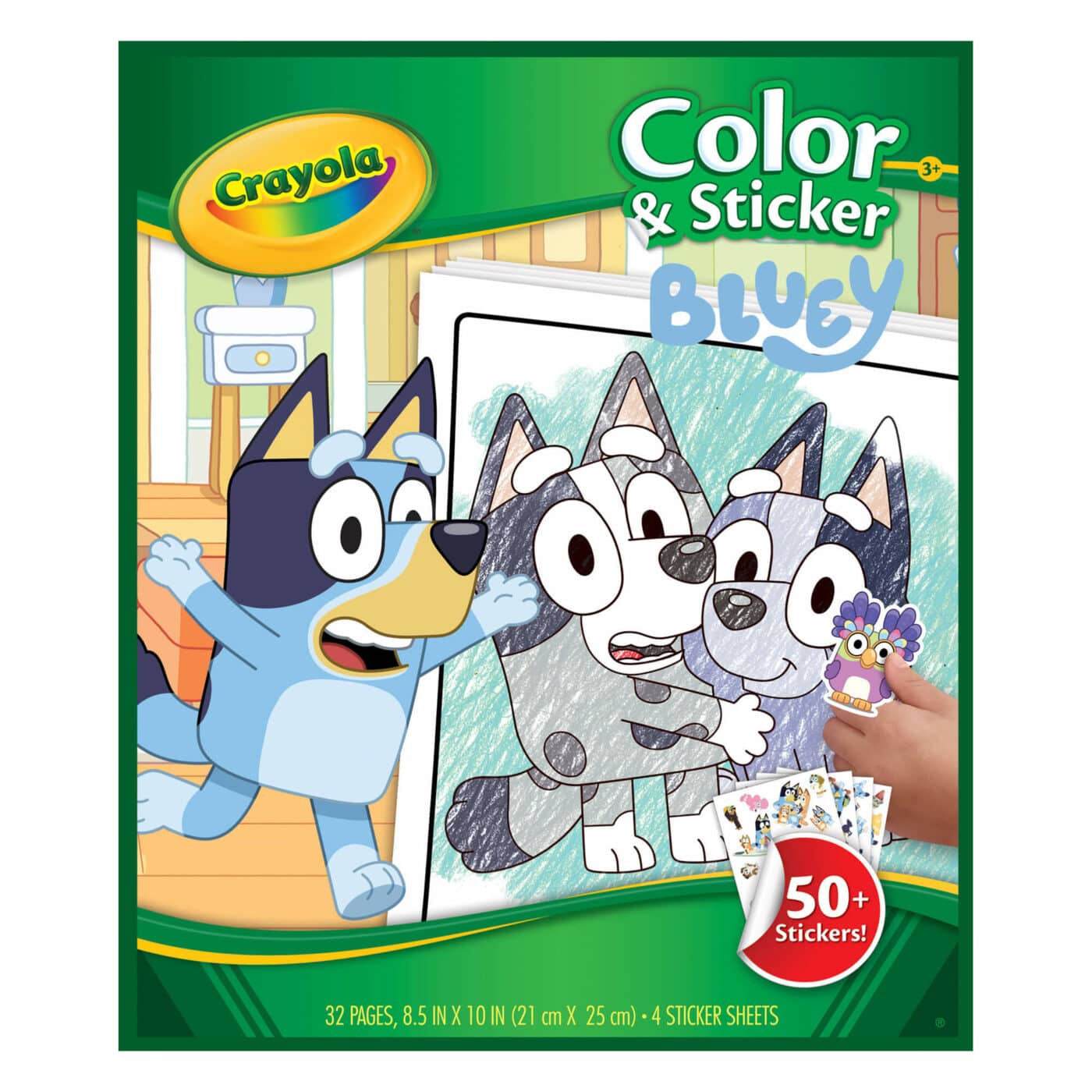 Crayola - Colour & Sticker Book - Bluey3