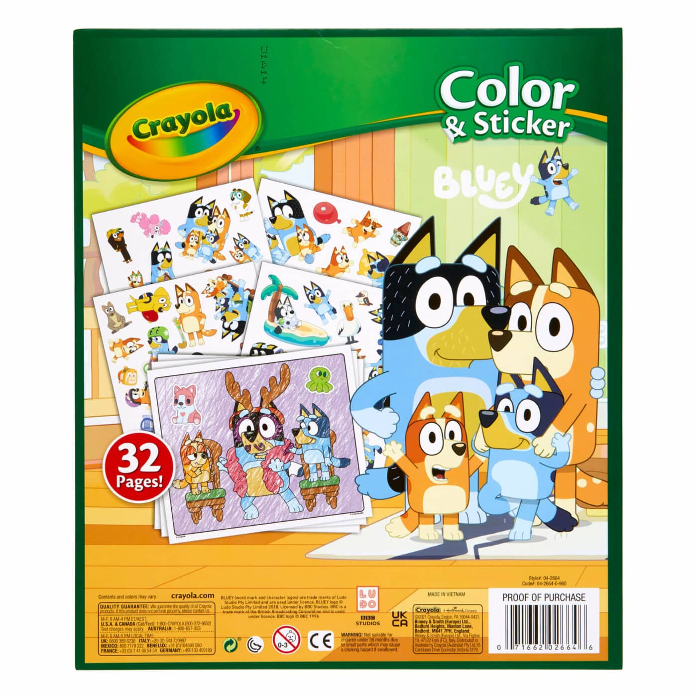 Crayola - Colour & Sticker Book - Bluey5