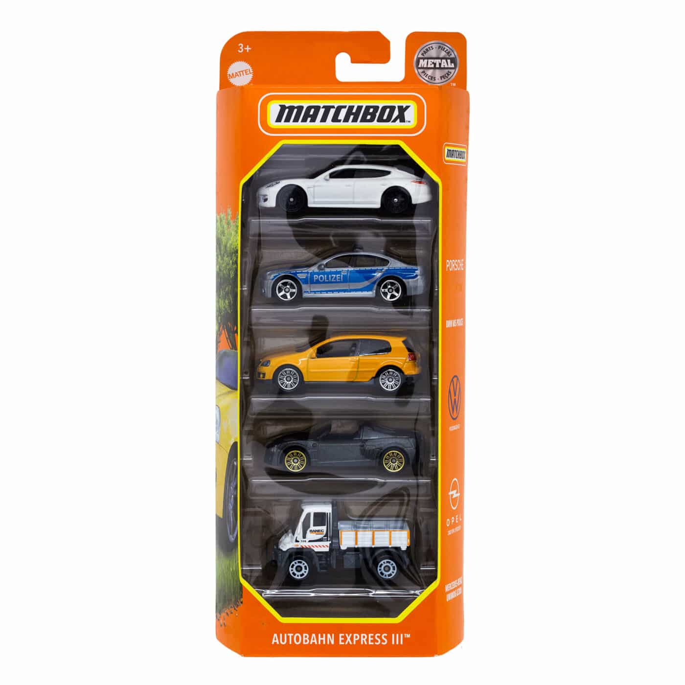 Matchbox 5-Pack Vehicles-Autobahn Express III
