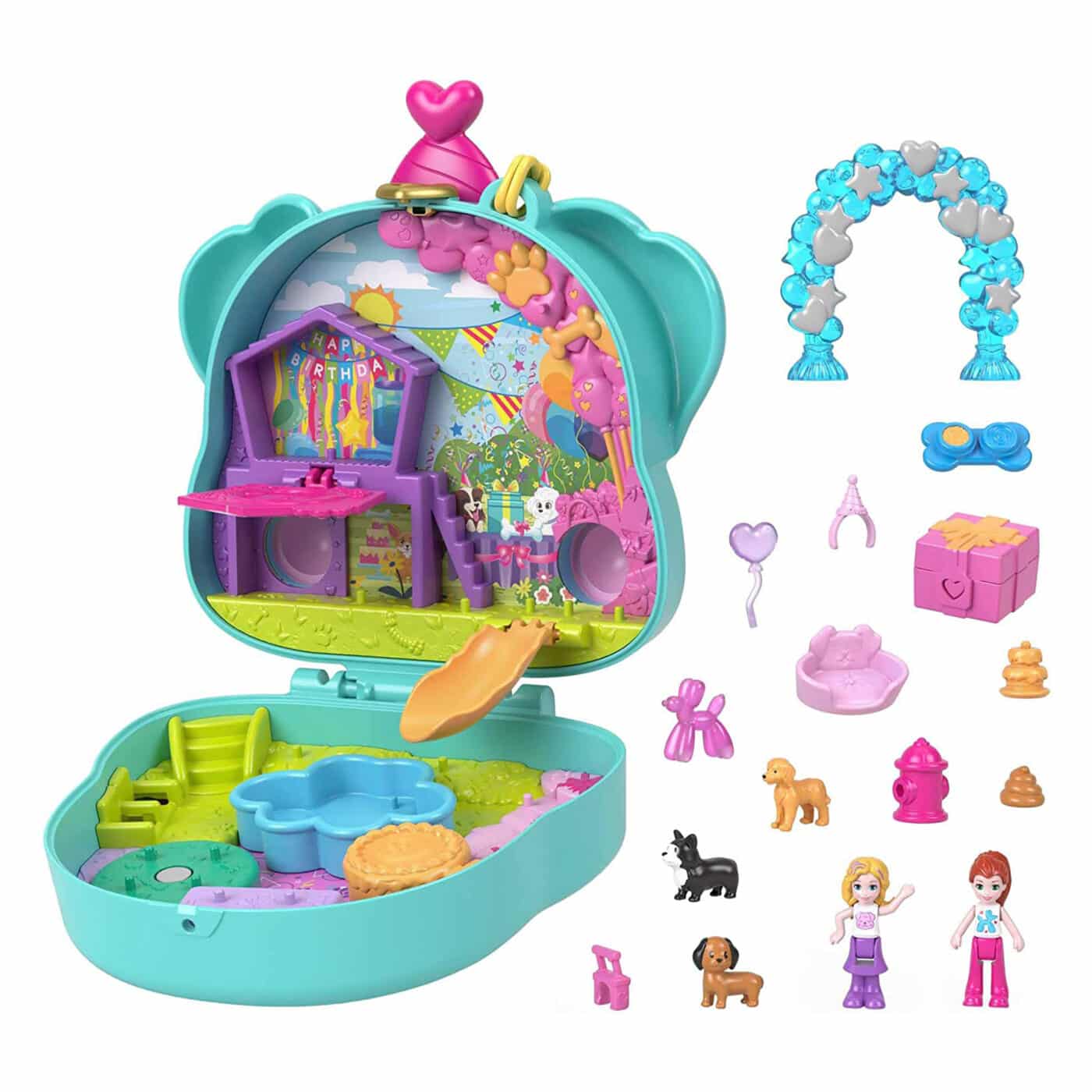 Polly Pocket Doggy Birthday Bash Compact Playset