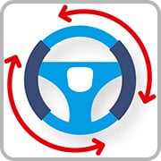 Bruder steering function icon