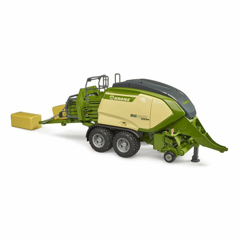 Bruder - Krone Big Pack 1290HDP VC with 2 block hay bales-1