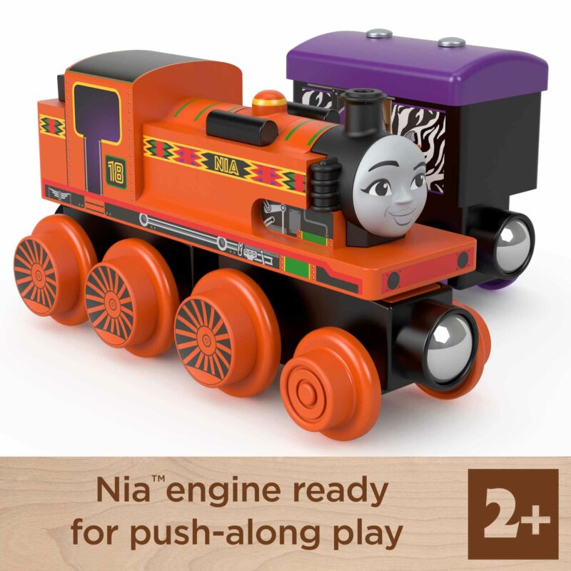 Thomas & Friends - Wooden Railway Nia Engine and Coal-Car-1