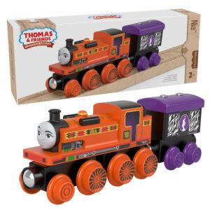 Thomas & Friends - Wooden Railway Nia Engine and Coal-Car-4