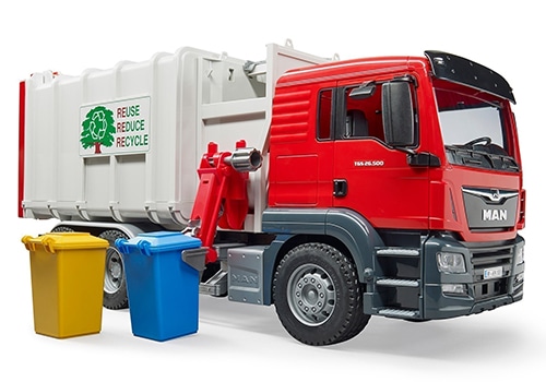 Bruder MAN TGS Side Loading Garbage Truck from Online Toys Australia
